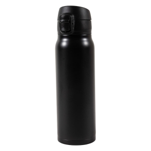 パッキンを失くさない ステンレスマグボトル ワンタッチタイプ 500ml ブラック 保温・保冷 MX-WMBS500BK