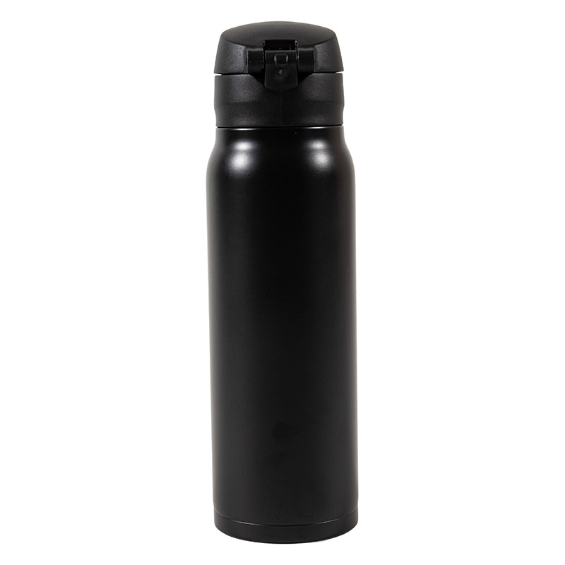 パッキンを失くさない ステンレスマグボトル ワンタッチタイプ 500ml ブラック 保温・保冷 MX-WMBS500BK