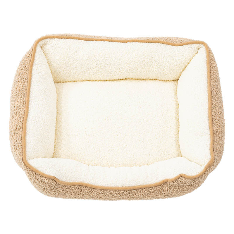 もちもちスクエアベッド S 45×35×14cm ライトブラウン