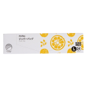 【お取り寄せ商品】ジッパーバッグ L(27×28cm) 24枚入 冷蔵・冷凍