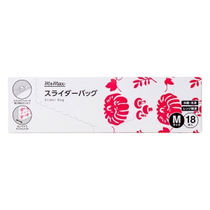 【お取り寄せ商品】スライダーバッグ M(20×15×マチ6cm) 18枚入 冷蔵・冷凍