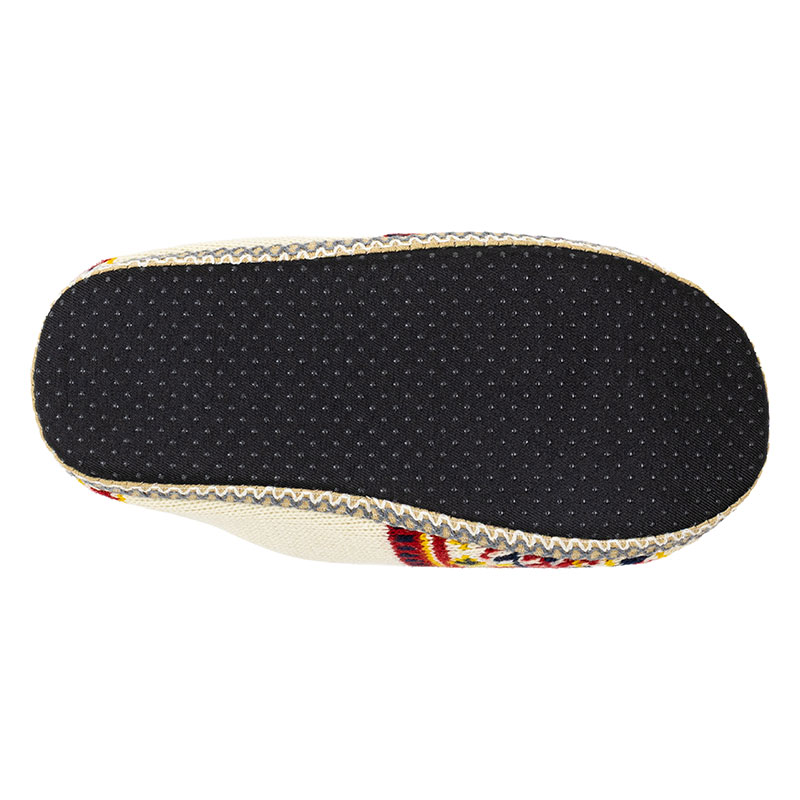 ルームスリッパ ボアフリース L(25~27cm) アイボリー