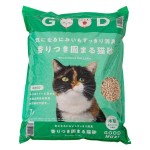 気になるにおいもすっきり消臭 香りつき固まる猫砂 木製 森とせっけんの香り 7L