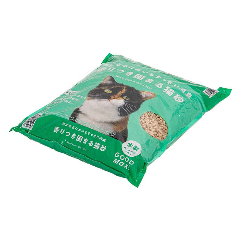 気になるにおいもすっきり消臭 香りつき固まる猫砂 木製 森とせっけんの香り 7L