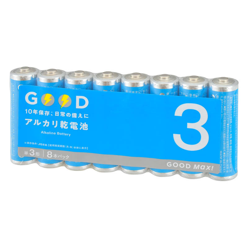 アルカリ乾電池単3形8本パック LR6S8PMX