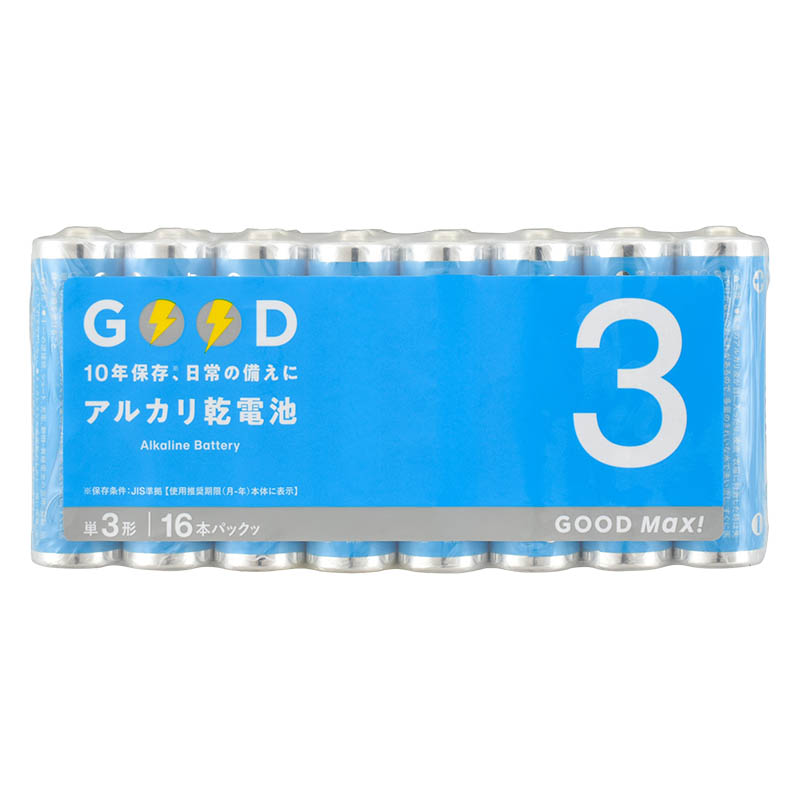 アルカリ乾電池単3形16本パック LR6S16PMX
