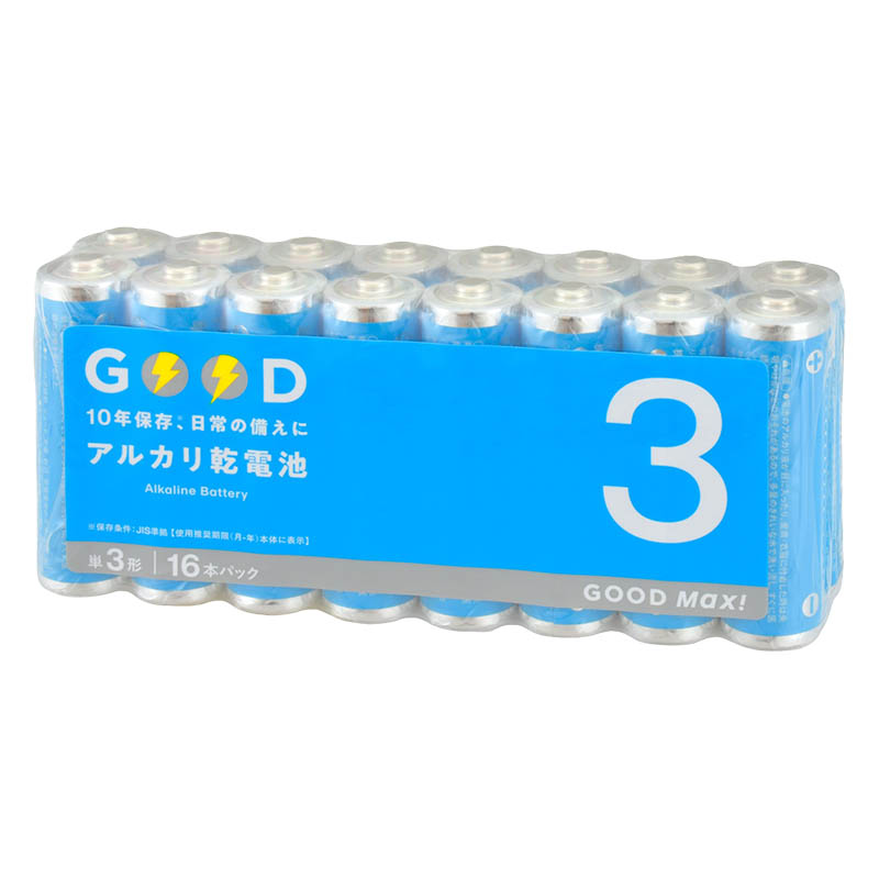 アルカリ乾電池単3形16本パック LR6S16PMX