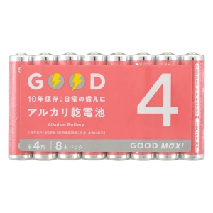 PB アルカリ乾電池単4形8本パック LR03S8PMX