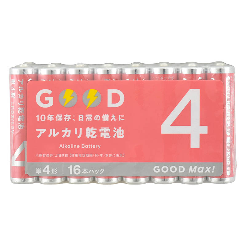 PB アルカリ乾電池単4形16本パック LR03S16PMX
