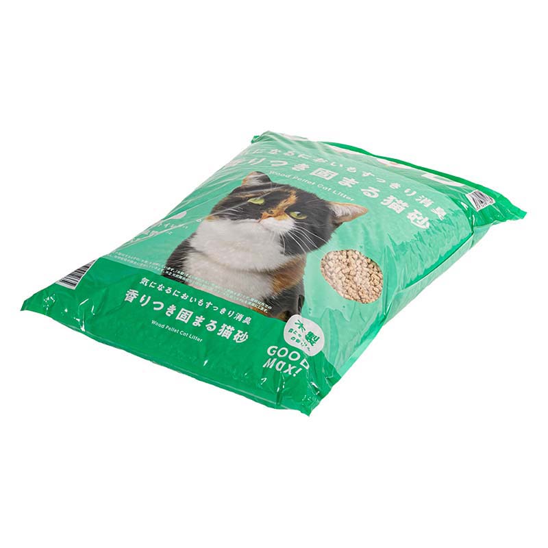 【3袋セット】 気になるにおいもすっきり消臭 香りつき固まる猫砂 木製 森とせっけんの香り 14L 4571619912665×3
