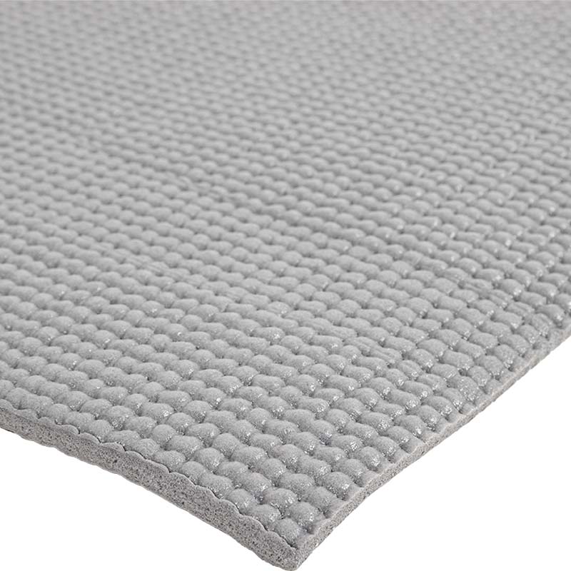 おうちトレーニング、はじめるなら ヨガマット 61×180cm 厚さ4mm クールグレー ストラップ型バンド付き