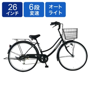 ◆軽快車266プラジール 26インチ ブラック 4573219940598