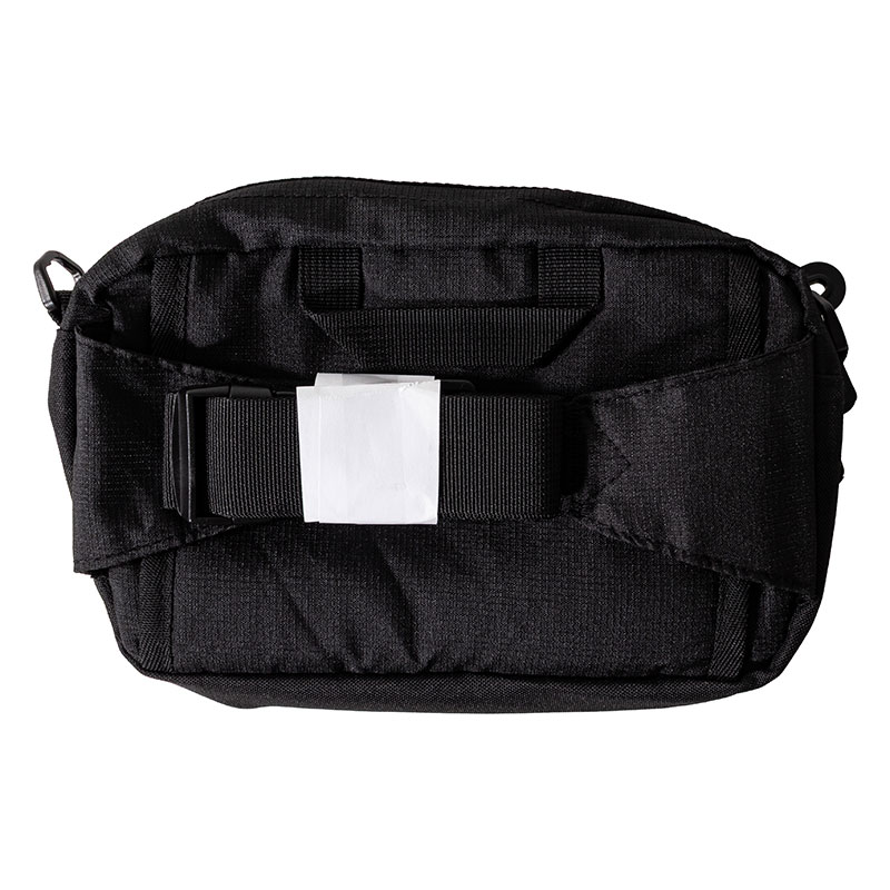2way ウエストバッグ ショルダーベルト付き ブラック