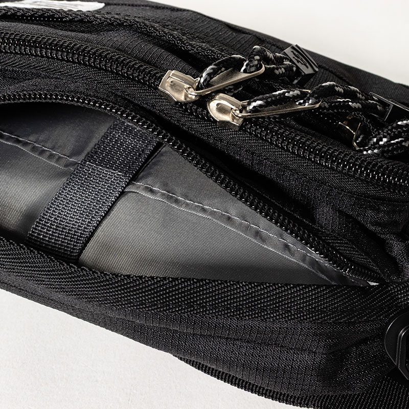 2way ウエストバッグ ショルダーベルト付き ブラック