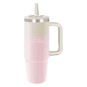 AquaBase 真空断熱 格納式 ストロータンブラー 800ml ピーチピンク 保冷専用