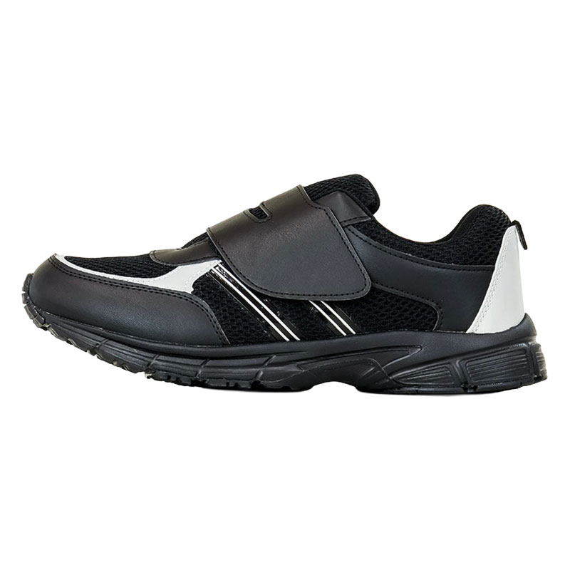 メンズ・幅広スポーツシューズ(マジックタイプ) ブラック