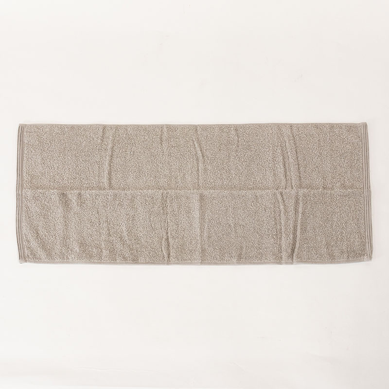 しっかりフェイスタオル 34×80cm ライトグレー