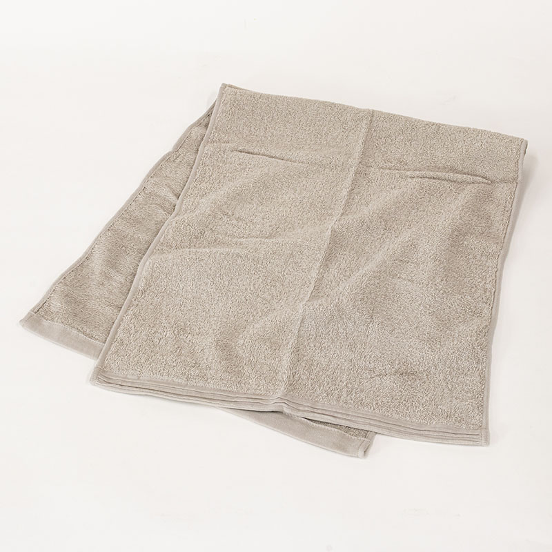 しっかりビックフェイスタオル 40×100cm ライトグレー