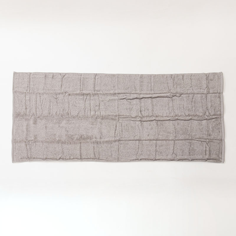 ふんわりバスタオル 60×120cm ライトグレー