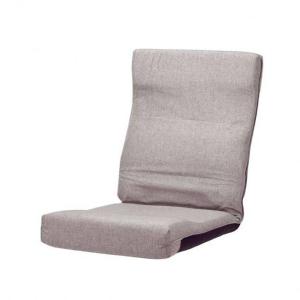 ハイバック折り畳み座椅子 幅43 × 奥行65.5~85 × 高さ11~61.5(cm) グレー