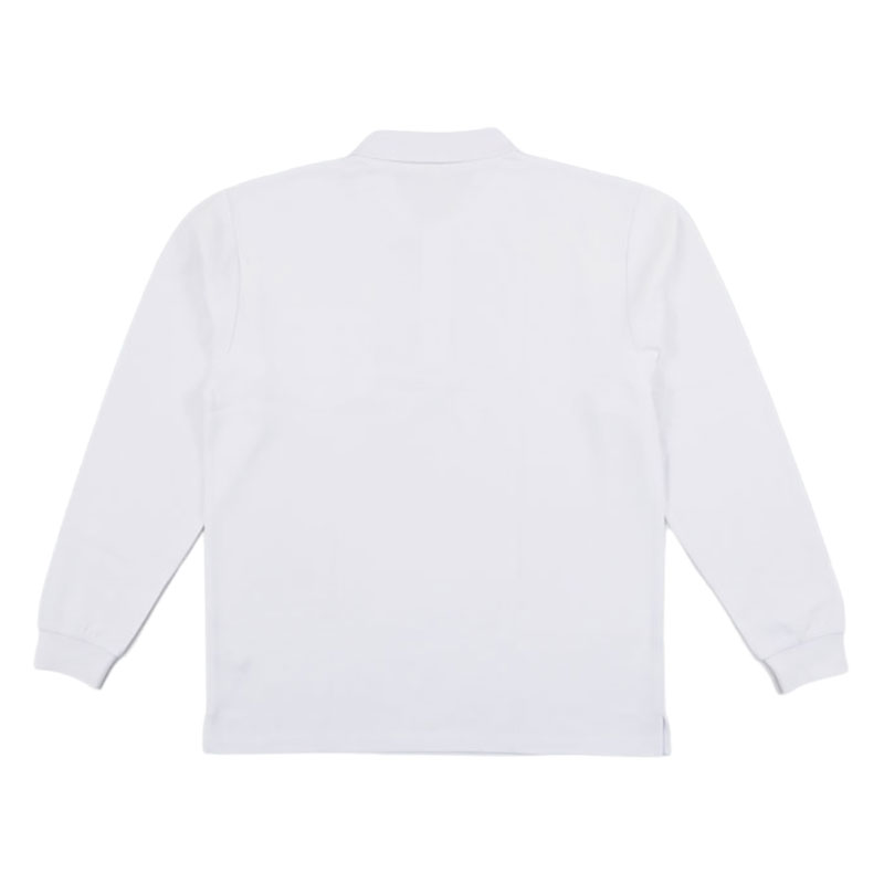 【お取り寄せ商品】男児 長袖 スクールポロシャツ 白