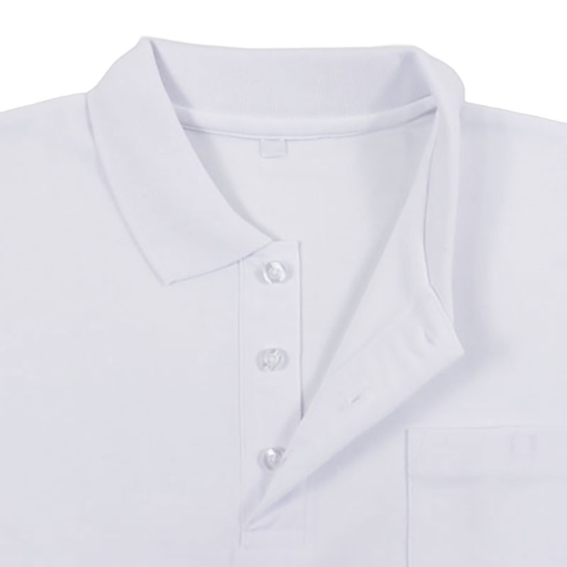 【お取り寄せ商品】男児 長袖 スクールポロシャツ 白