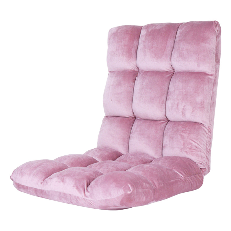 ふわもこ低反発座椅子 48.5×奥行59.5～101×高さ10～56.5（cm） ピンク