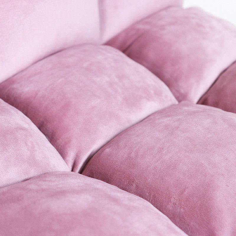 ふわもこ低反発座椅子 48.5×奥行59.5～101×高さ10～56.5（cm） ピンク