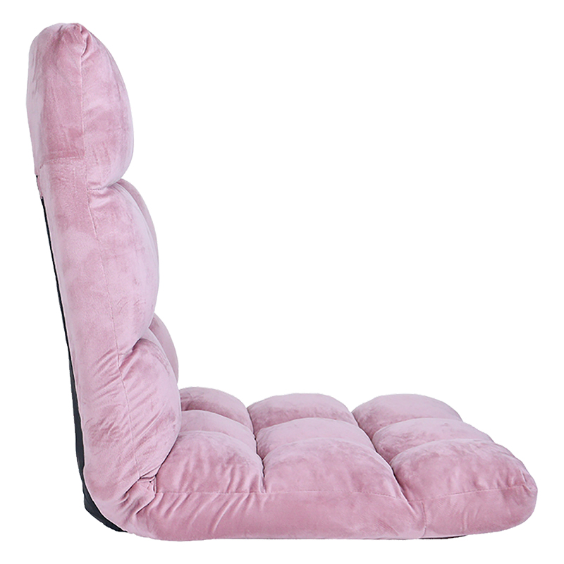 ふわもこ低反発座椅子 48.5×奥行59.5～101×高さ10～56.5（cm） ピンク