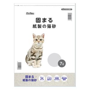 固まる紙製の猫砂白粒タイプ 7L