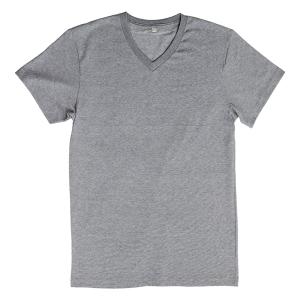 紳士DRY Tシャツ V首 モクチャコール