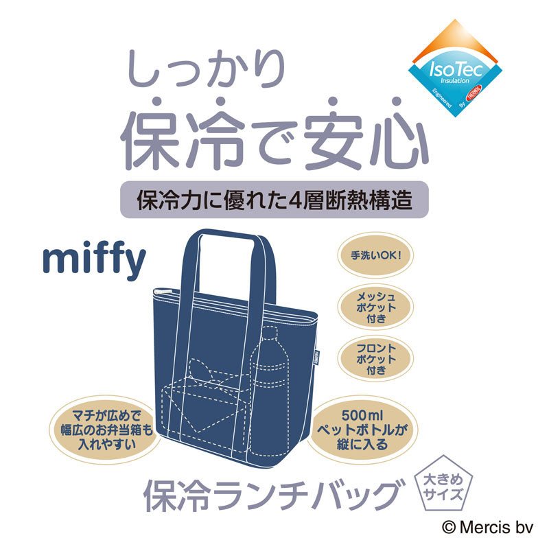 【お取り寄せ商品】保冷ランチバッグ 7L ネイビー