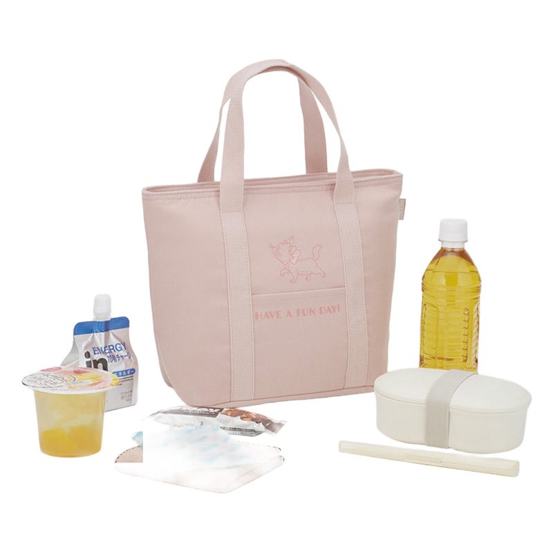 【お取り寄せ商品】保冷ランチバッグ 7L ピンクグレージュ