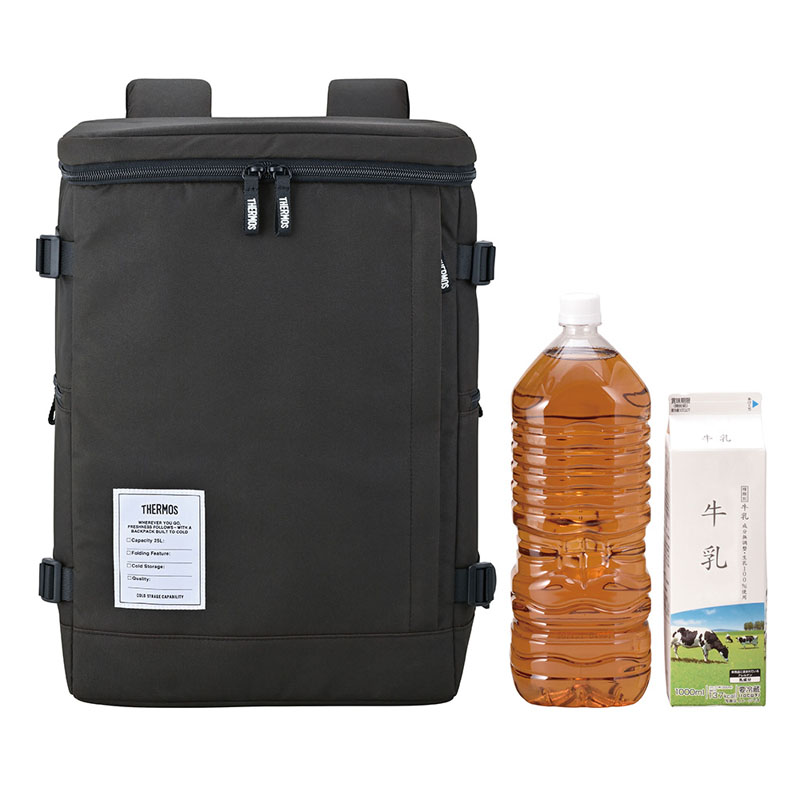 保冷バックパック 25L オールブラック