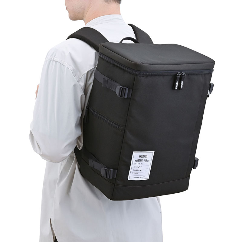 保冷バックパック 25L オールブラック