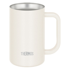 真空断熱ジョッキ 600ml ホワイト