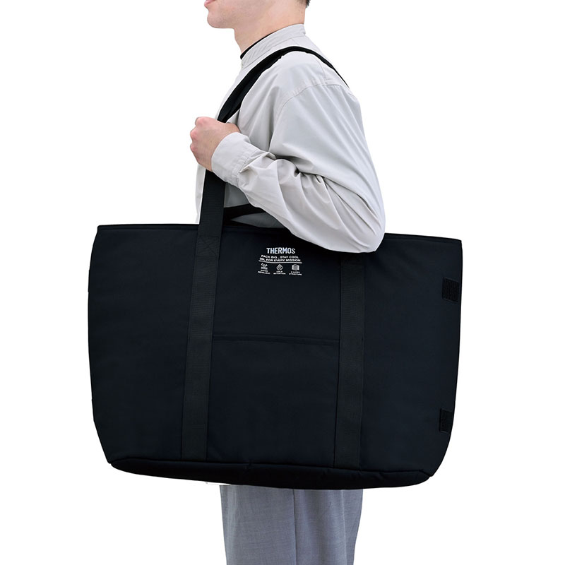 保冷ビッグトートバッグ 36L オールブラック