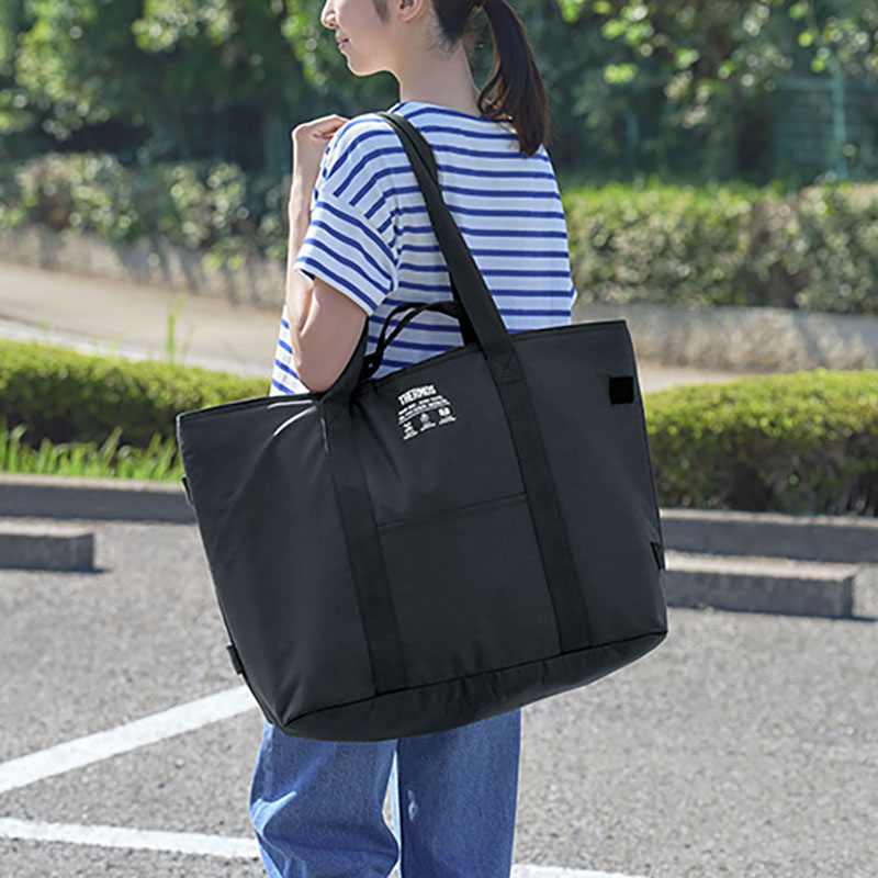 保冷ビッグトートバッグ 36L オールブラック