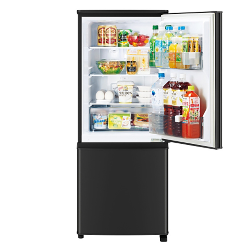 【お取り寄せ商品】146L 2ドア冷蔵庫 MR-P15M-B マットブラック