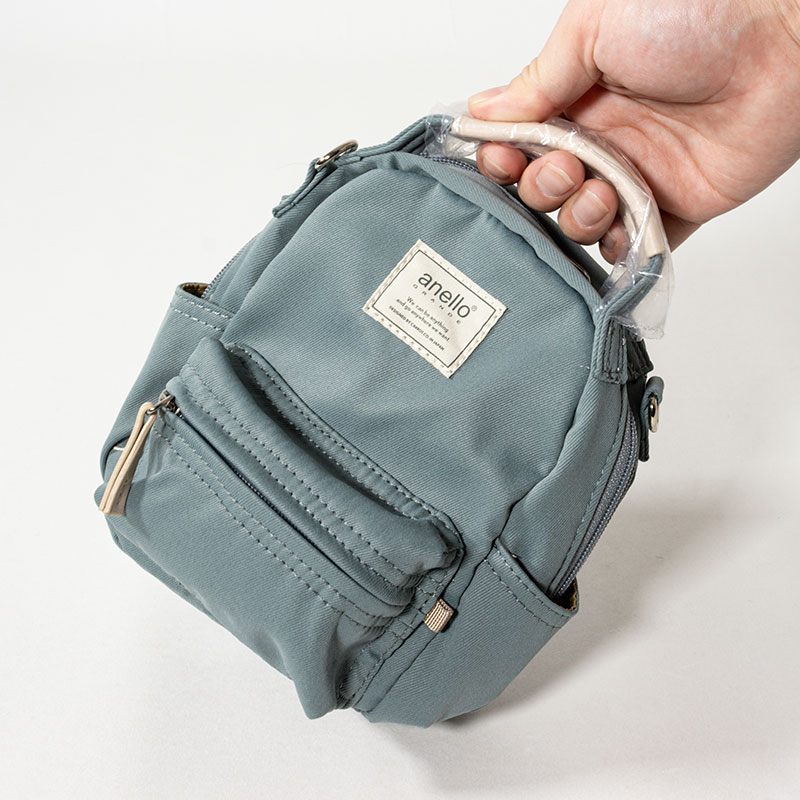 anello 2WAYナノショルダーバッグ motte ブルーグレー