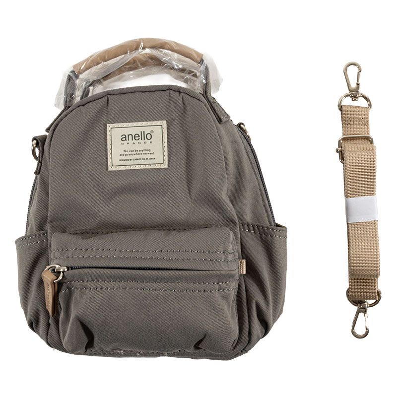 anello 2WAYナノショルダーバッグ motte グレー