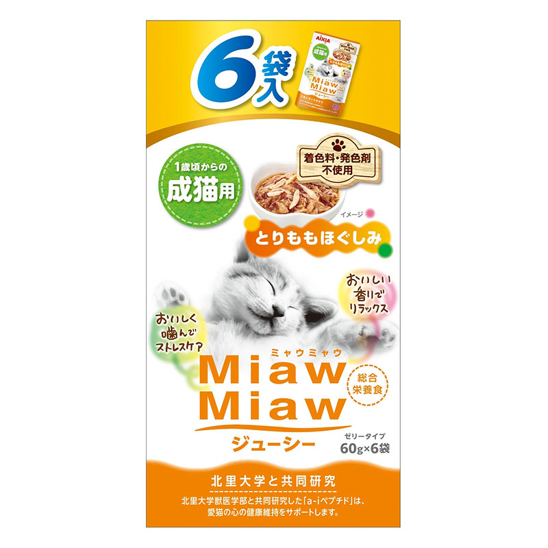 MiawMiaw ジューシー とりももほぐしみ 60g×6個入