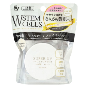 W幹細胞エキス配合 スーパーUVフェイスパウダー 15g ナチュラル