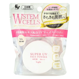W幹細胞エキス配合 スーパーUVフェイスパウダー 15g ライト