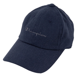 メンズ Champion ツイルキャップ ネイビー系