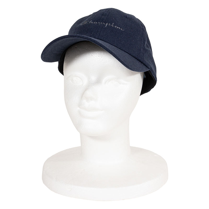 メンズ Champion ツイルキャップ ネイビー系