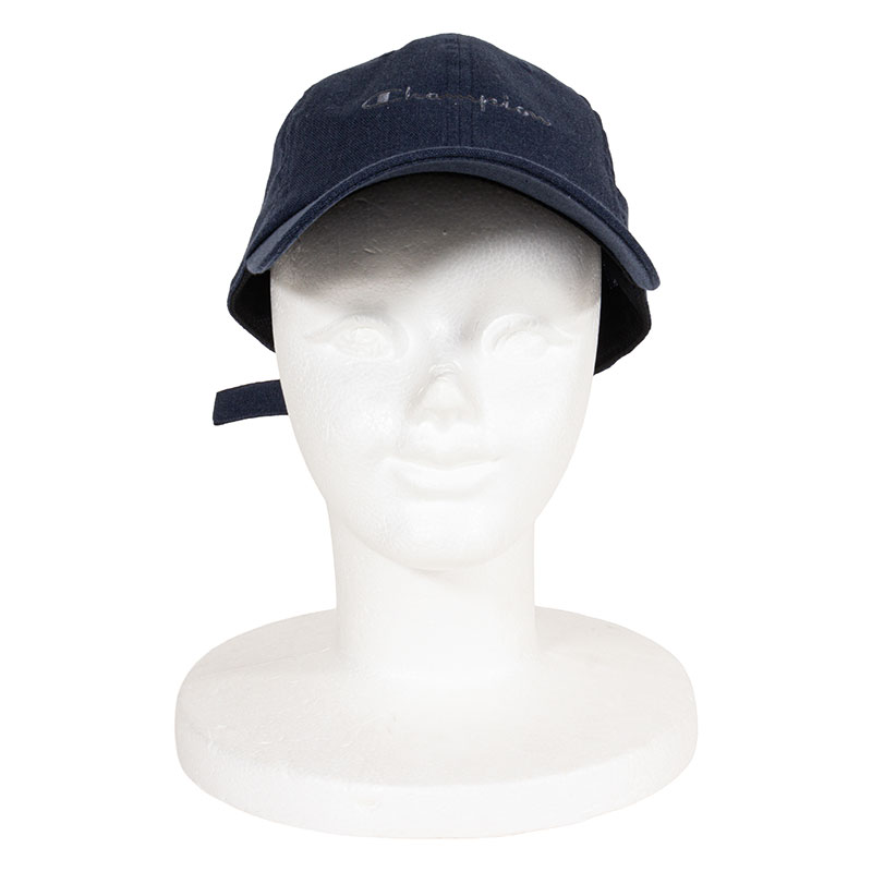 メンズ Champion ツイルキャップ ネイビー系