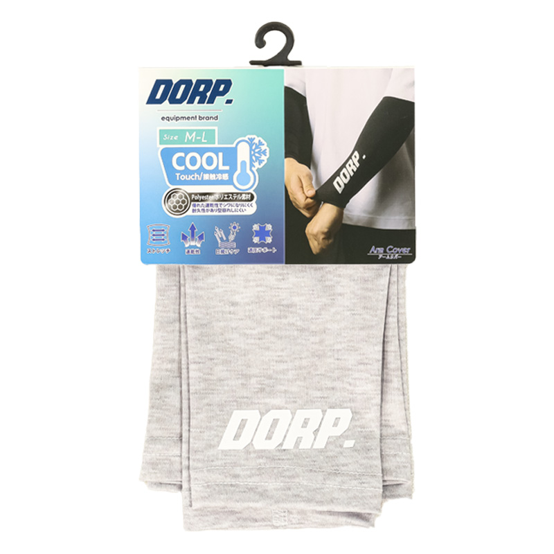 メンズ DORP. アームカバー 杢 グレー