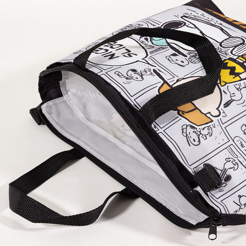 2WAYレッスンバッグ スヌーピー ブラック