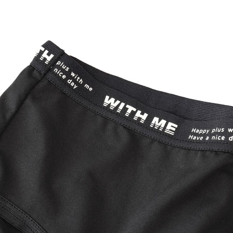 Happy Plus sports ジュニア モノクロロゴハーフトップ&ショーツセット ブラック
